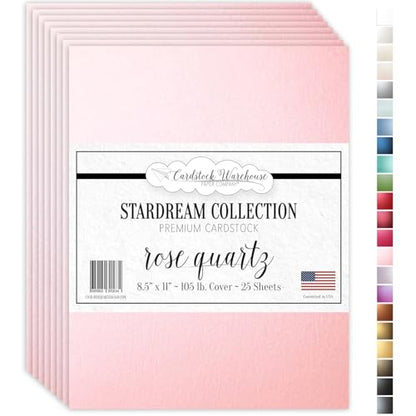 Cardstock Warehouse Stardream Rose Quartz Pink Cardstock Paper (25 Count)