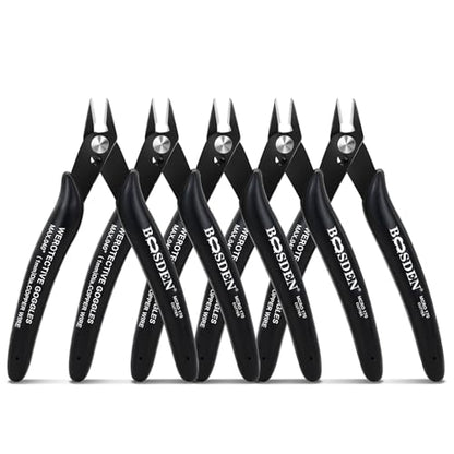 5 Pack Small Micro Wire Cutters Flush Cutter Pliers 5 (5 Count)