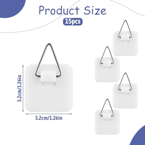 15PCS Adhesive Picture Hanger