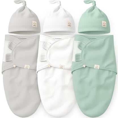 3pk Organic Swaddles for Newborns Girls (3 Count)
