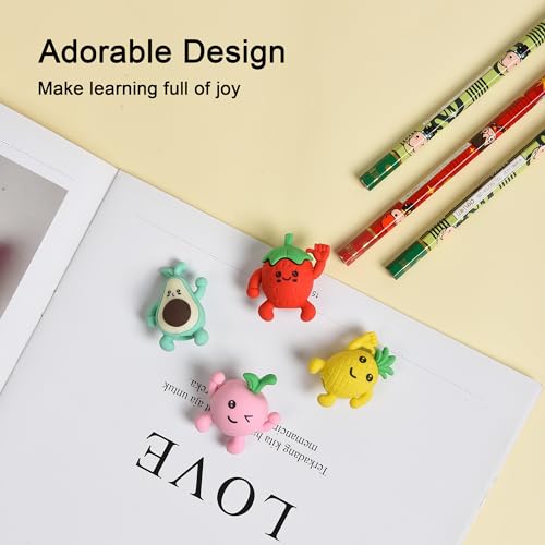 16Pcs Pencil Top Erasers for Kids (16 Count)