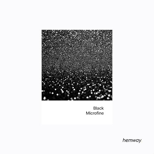 Resin Glitter Black 100g Microfine Polyurethane & Epoxy Glitter (3.5274 Ounce)