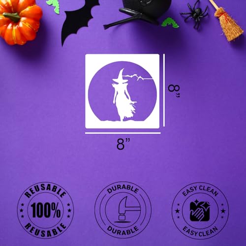 Halloween Stencils for Painting 8" Halloween Stencils for Crafts (16 Count)