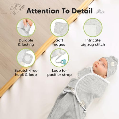 3pk Organic Swaddles for Newborns Girls (3 Count)