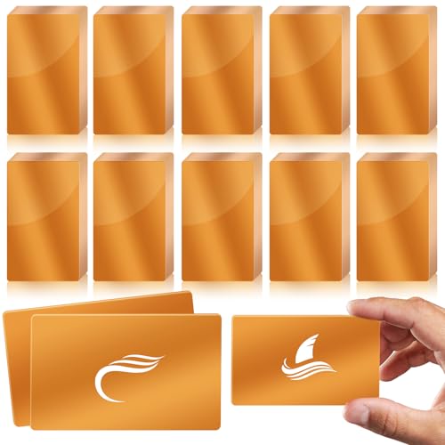 100 Pcs Metal Business Cards Aluminum Laser Engraving Blanks