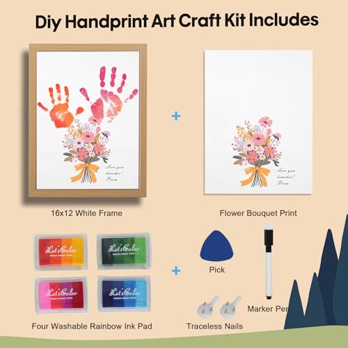 Flower Bouquet Handprint Kit