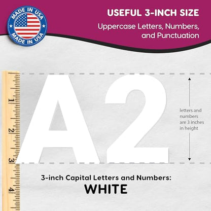 3 Inch Bulletin Board Letters & Numbers (209 Count)