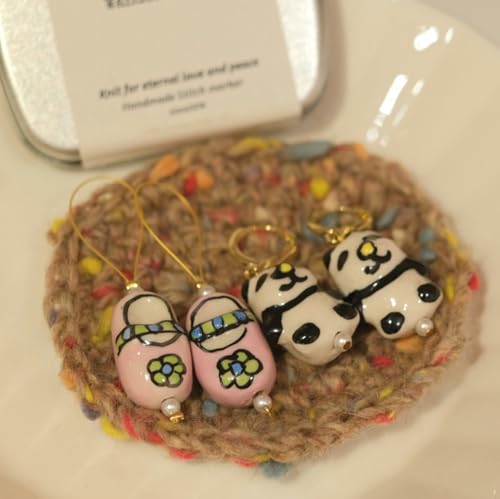Knitting and Crochet Stitch Markers 4 PCS in One Case