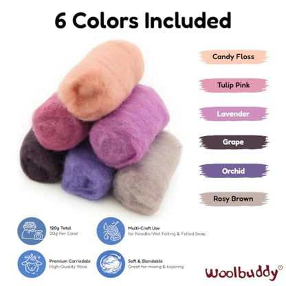 Wool Roving Kit for Needle Felting