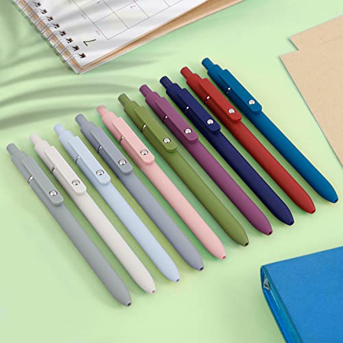 Gel Pens 10pcs 0.5mm Quick Dry Black Ink Fine Point Pens (10 Count)