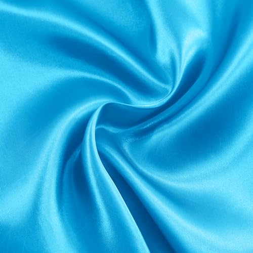 Aqua Blue Satin Fabric