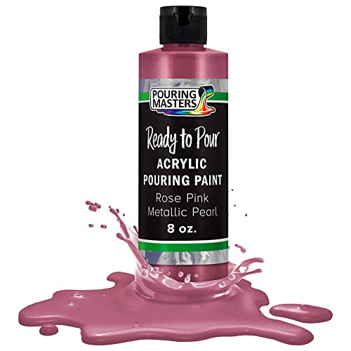 Pouring Masters Rose Pink Metallic Pearl Ready to Pour Acrylic Pouring Paint (8 Fl Oz)