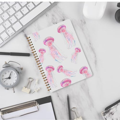 Jellyfish College Ruled Spiral Notebook Jelly Fish Journal for Women