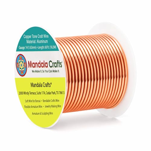 14 Gauge Copper Tone Anodized Aluminum Craft Wire