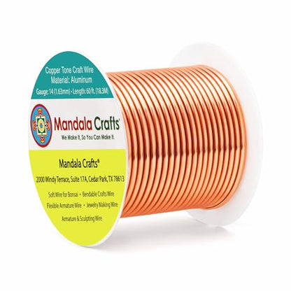 14 Gauge Copper Tone Anodized Aluminum Craft Wire