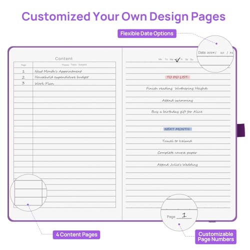 A5 Lined Hardcover Notebook for Writing