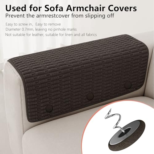 Linen Twist Pins Bed Skirt & Sofa Slipcover 12 Pack Dark Brown (12 Count)