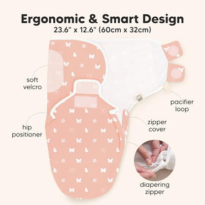 Newborn Swaddles with Zippers (3 Count)
