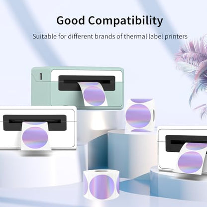 1.5" Holographic Direct Thermal Label Stickers