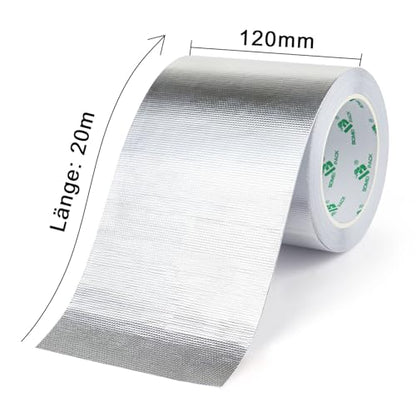 Adhesive Aluminum Foil Heat Shield Tape 1 Pack 5 inch x 66ft (66 Foot)