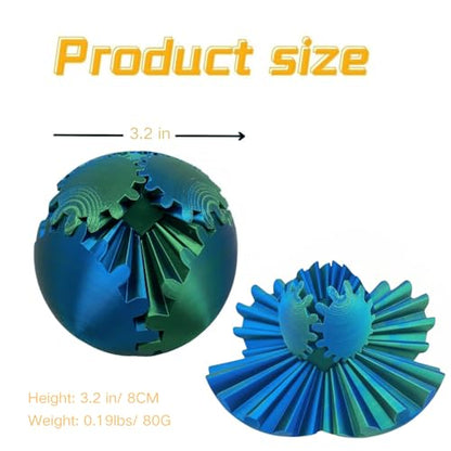 Gear Ball 3D Printed Spin Ball Cube Fidget Toys