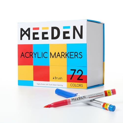Acrylic Paint Markers Brush Tip (72 Count)