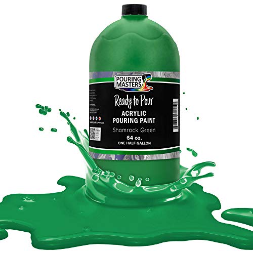 Shamrock Green Acrylic Ready to Pour Pouring Paint (64 Fl Oz)