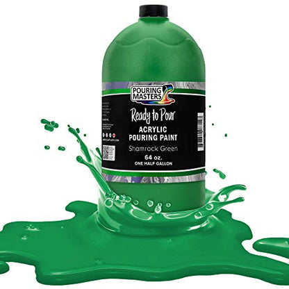 Shamrock Green Acrylic Ready to Pour Pouring Paint (64 Fl Oz)