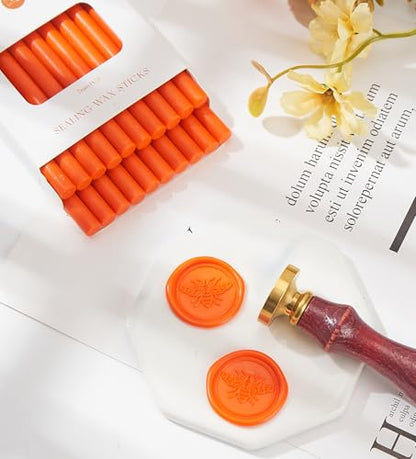 Orange Wax Seal Sticks (20 Count)