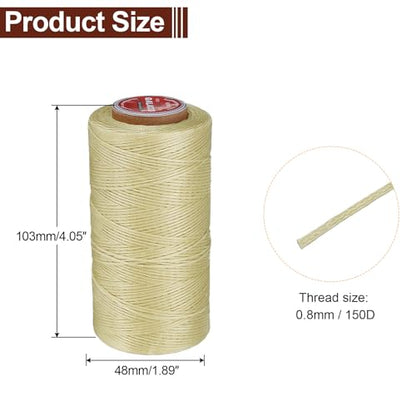 Flat Leather Sewing Waxed Thread