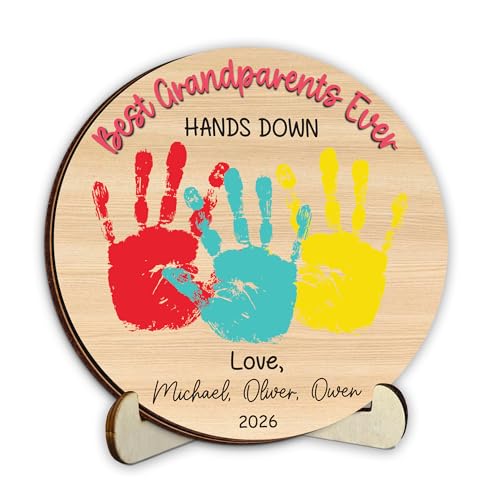 Personalized Hands Down Best Grandma Ever Handprint Kit with Non