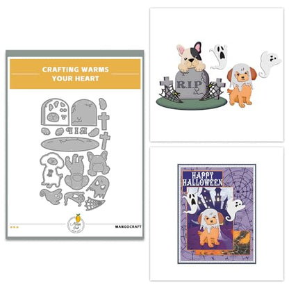Halloween Clear Silicone stampReusable Stamp with Pumpkins