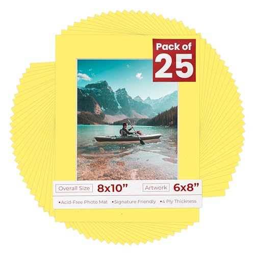6x8 Mat for 8x10 Frame (25 Count)
