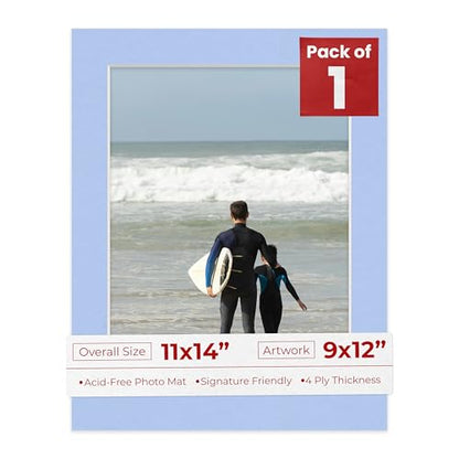 11x14 Mat Bevel Cut for 9x12 Photos