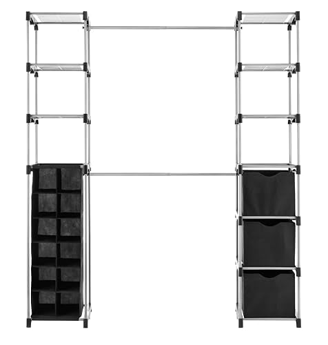 Deluxe Double Rod Adjustable Closet Organization System