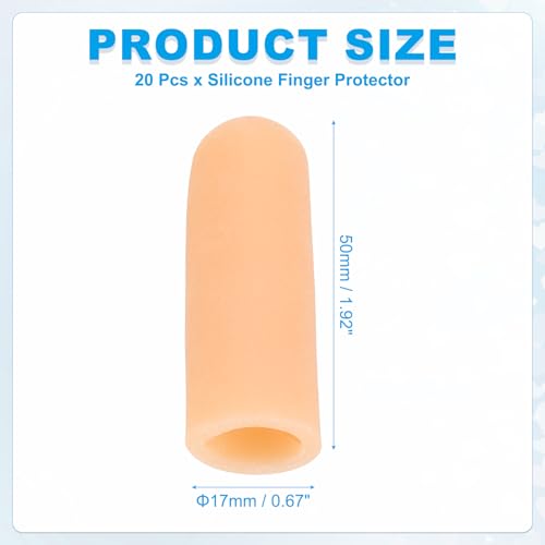 Gel Finger Cots 2"x0.67" (20 Count)