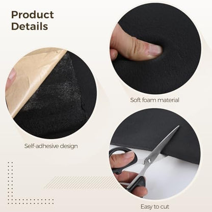 2 PCS Foam Rubber Sheet with Adhesive (2 Count)