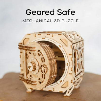 Safe Locker Puzzle Box 3D Wooden Puzzles for Adults to Build