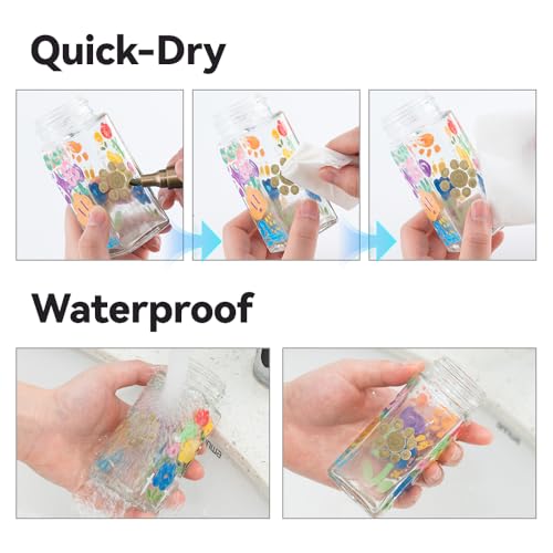 2 Gold Permanent Paint Markers for Fabric Rock Craft Diy Painting Medium Tip Oil Based Waterproof (2 Count)