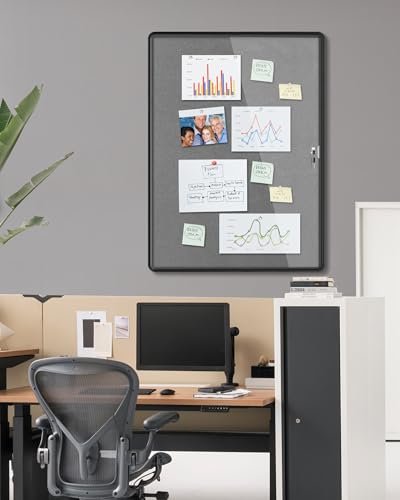 38"x28" Enclosed Bulletin Board