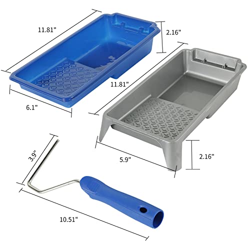 4 Inch Paint Tray with Liners 12 (12 Count)