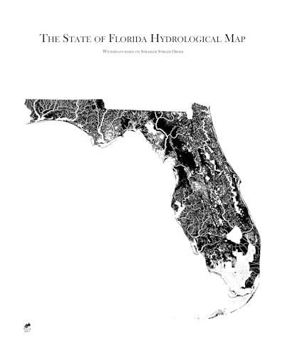 Hydrological River Map of Florida