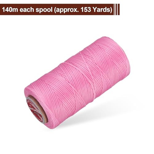 Flat Leather Sewing Waxed Thread