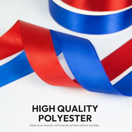 1" x 50 Yards Golden Satin Ribbon Crafts Gift Wrapping