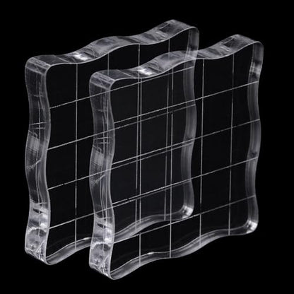 2Pcs Clear Stamp Blocks Set (2 Count)