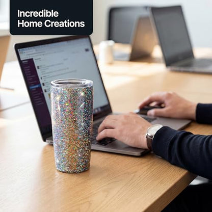 Craft Glitter Shaker Gun Metal Grey Holographic 110g Super Chunky (3.9 Ounce)