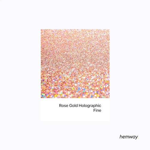 Resin Glitter Rose Gold Holographic 100g Fine (3.5274 Ounce)