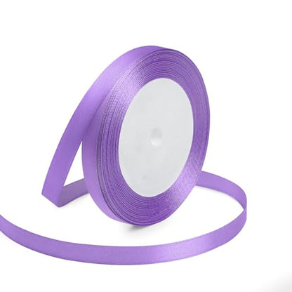 3 8" x 25 Yards Lavender Satin Ribbon Crafts Gift Wrapping (75 Foot)
