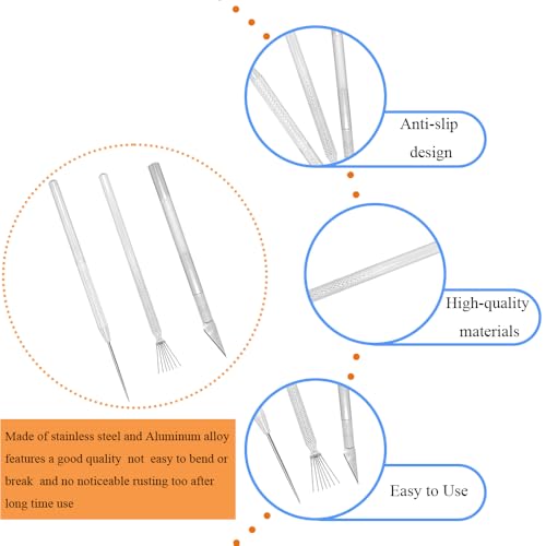 3 in 1 Clay Needle Tools Sculpting Ceramics Pottery Carving Tools for Model Clay Supplies