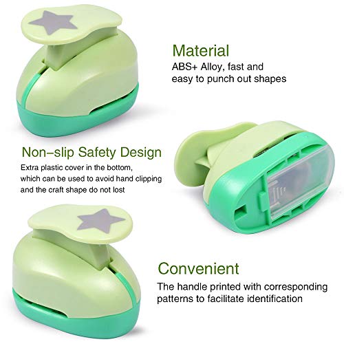 Paper Punches for Crafting Hole Punch fr Kids 1 Inch Craft Hole Punch Shape (6 Count)